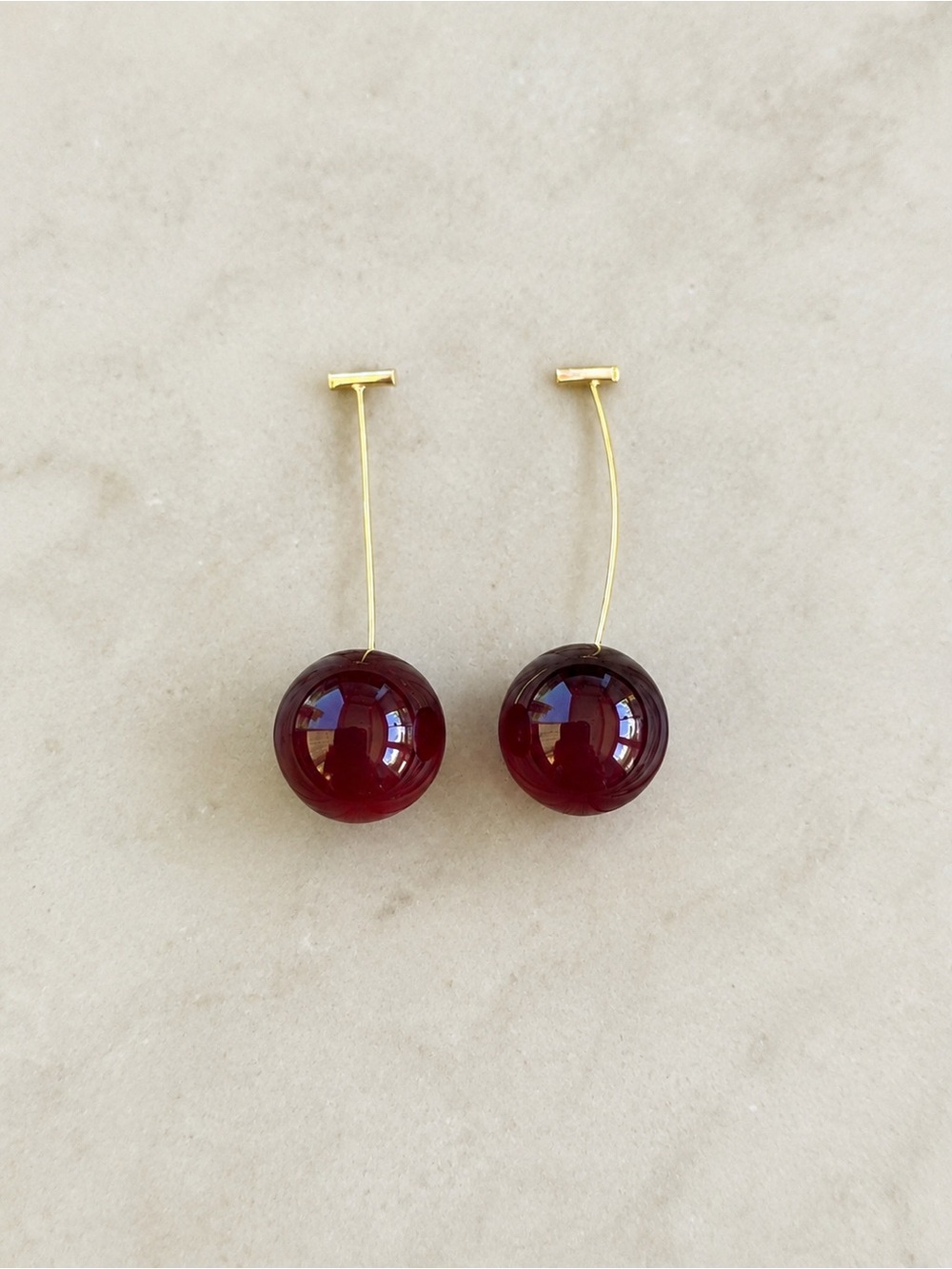 Cherry Drop Earrings